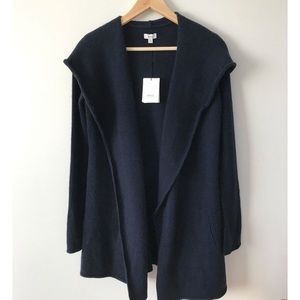Vince. Sophie Wool Blend Cardigan in navy - NWT